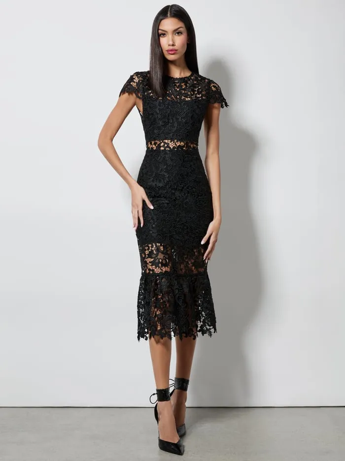 Dresses Women Alice Olivia Clover Open Back Dress Black