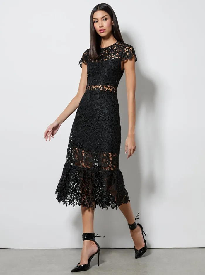 Dresses Women Alice Olivia Clover Open Back Dress Black