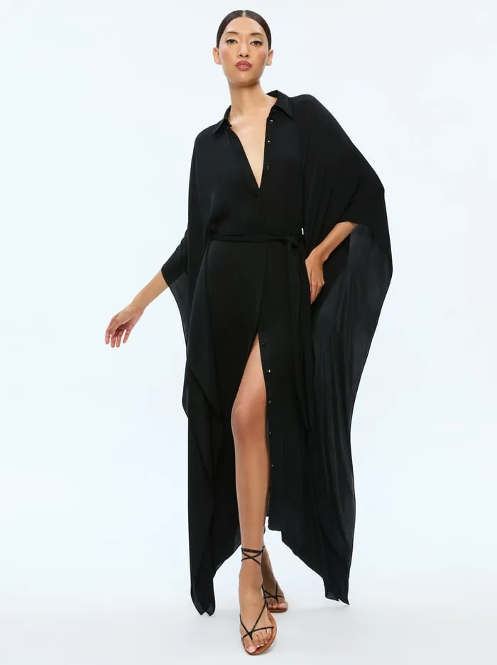 Dresses Women Alice Olivia Deanne Midi Shirtdress With Belt Black