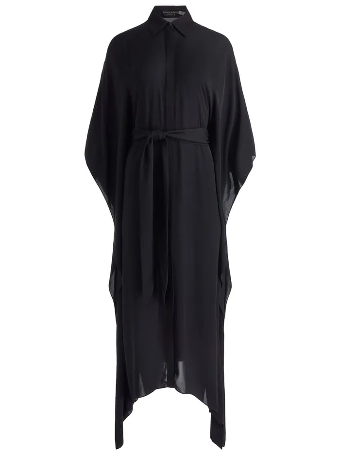 Dresses Women Alice Olivia Deanne Midi Shirtdress With Belt Black