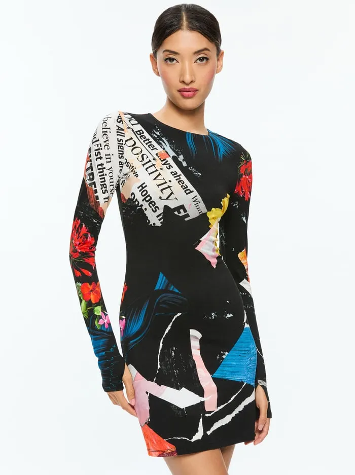 Dresses Women Alice Olivia Delora Mini Dress Azalea Floral
