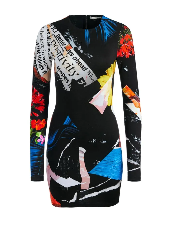 Dresses Women Alice Olivia Delora Mini Dress Azalea Floral