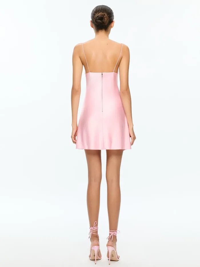 Dresses Women Alice Olivia Harmony Mini Slip Dress Rose Quartz
