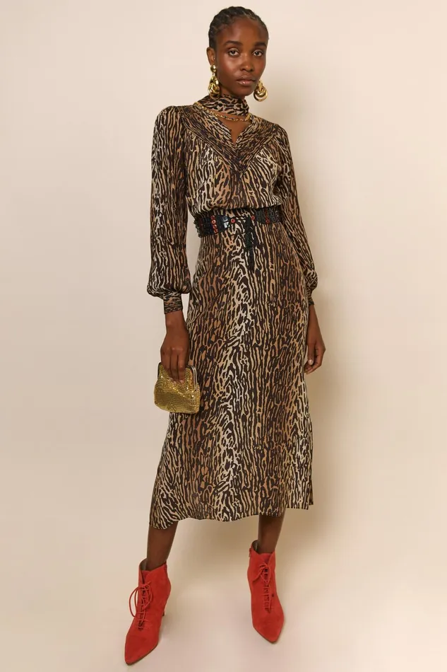 Dresses Women RIXO Bette Bohemia Leopard