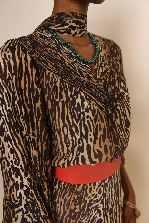 Dresses Women RIXO Bette Bohemia Leopard