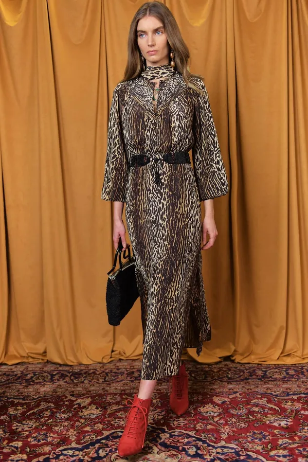 Dresses Women RIXO Bette Bohemia Leopard