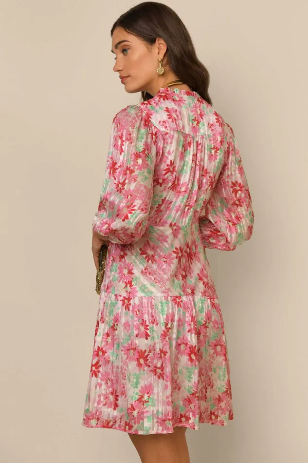 Dresses Women RIXO Devi Pink Daisy Trail Dresses Women RIXO Devi Pink Daisy Trail