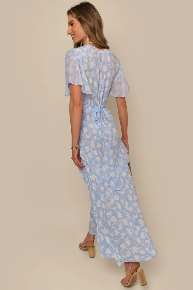 Dresses Women RIXO Evie Vintage Daisy Blue Dresses Women RIXO Evie Vintage Daisy Blue