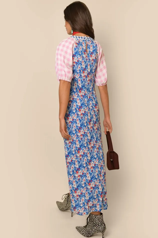 Dresses Women RIXO Medora Blue Daisy Trail Mix Dresses Women RIXO Medora Blue Daisy Trail Mix