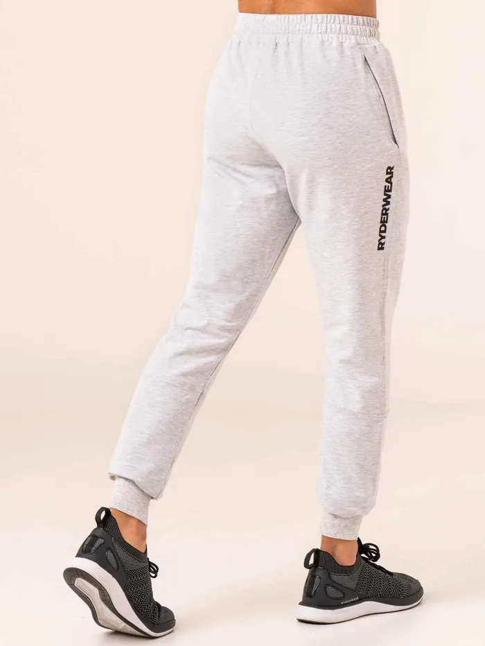 Emerge Track Pant 8211 Snow Grey Marl Men Ryderwear Gym Pants