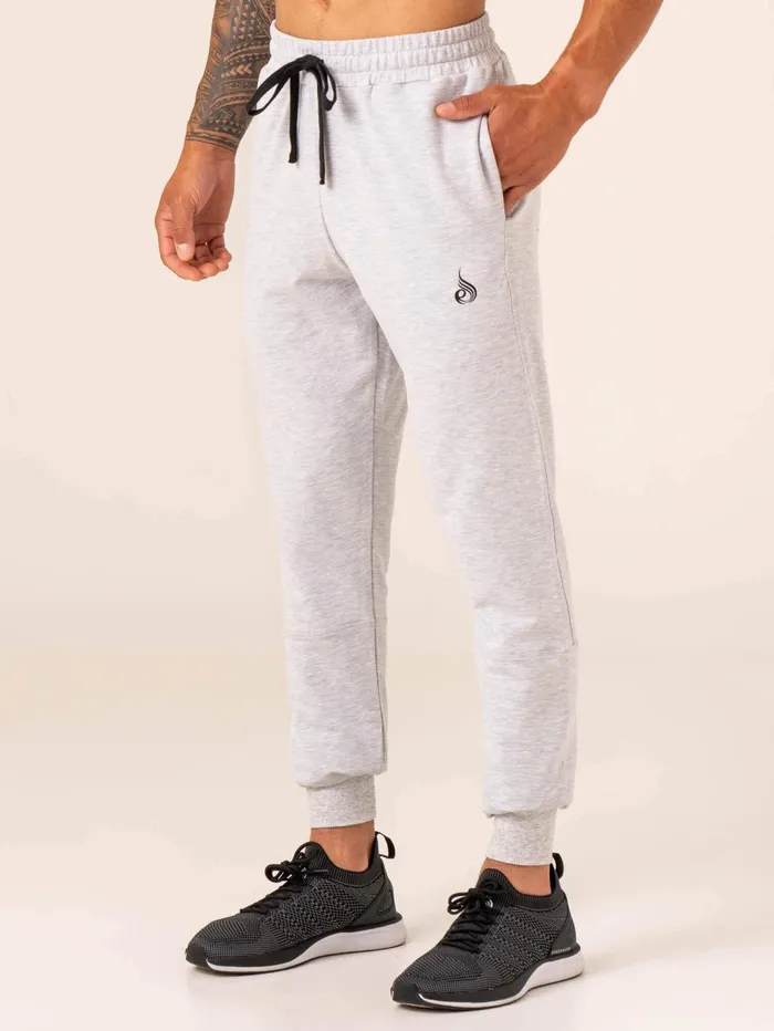 Emerge Track Pant 8211 Snow Grey Marl Men Ryderwear Gym Pants