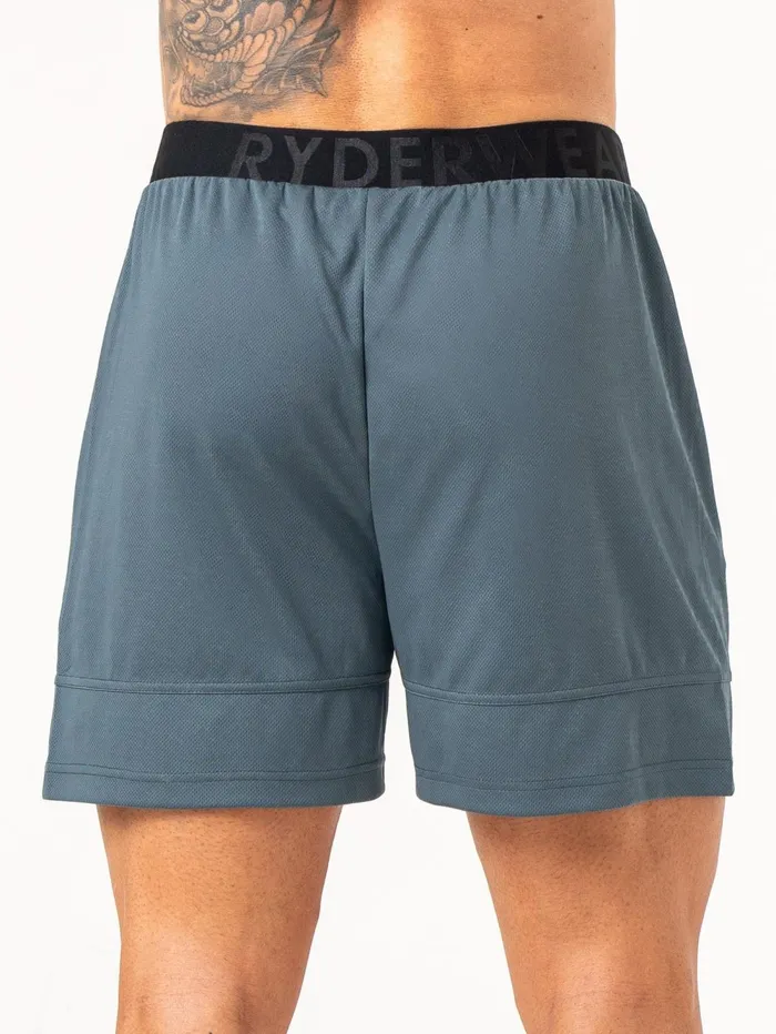 Energy Mesh Shorts 8211 Petrol Men Ryderwear Gym Shorts
