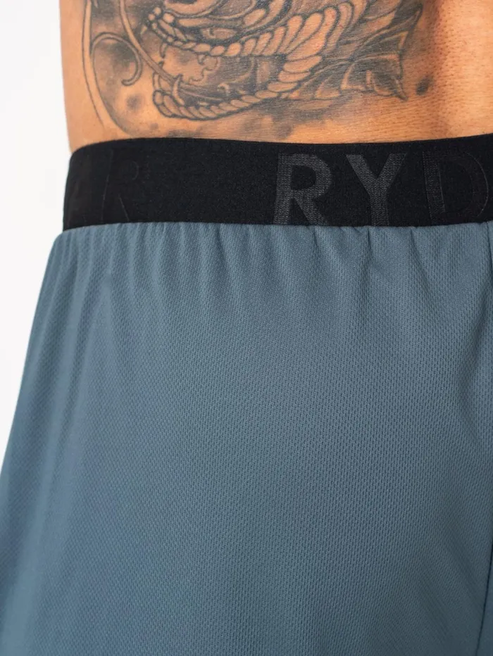 Energy Mesh Shorts 8211 Petrol Men Ryderwear Gym Shorts