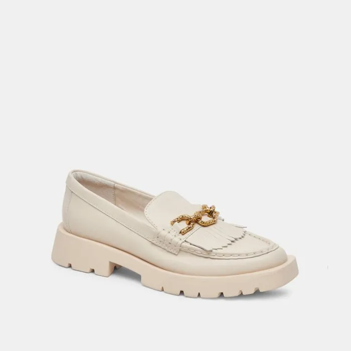 Erna Flats Ivory Leather Women Dolce Vita Flats and Loafers