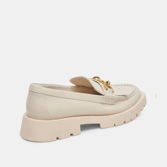 Erna Flats Ivory Leather Women Dolce Vita Flats and Loafers