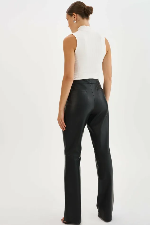 Evin Leather Pants Black Women Lamarque PANTS