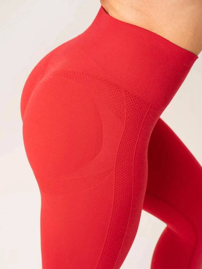 Evolve Seamless Leggings 8211 Red Marl Women Ryderwear Leggings