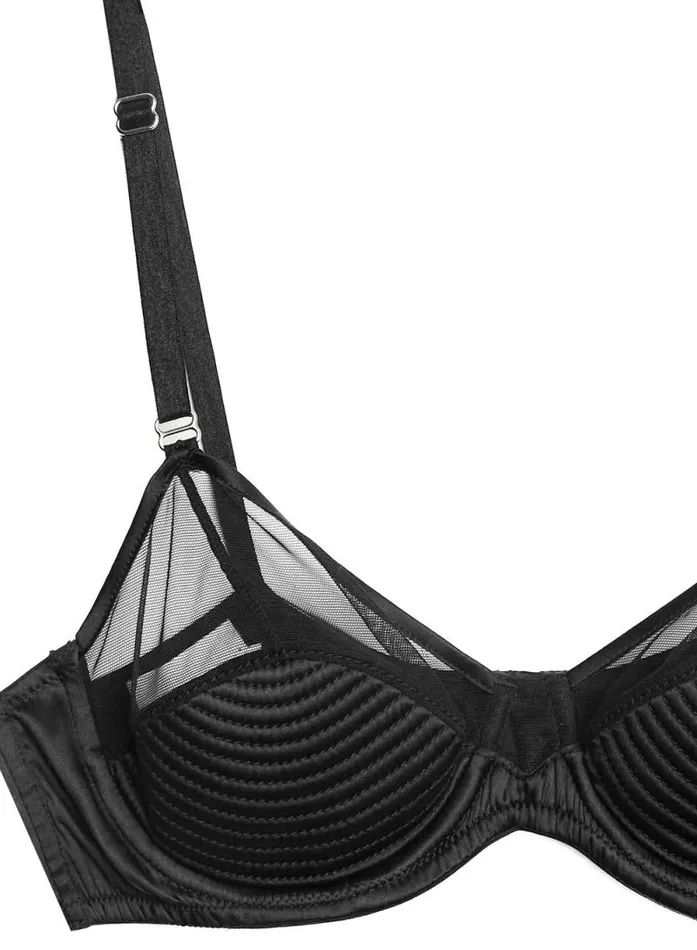 Fleur Du Mal Essentials Bras Top Stitch Bebe Bra Black 8211 Women Fleur Du Mal Essentials Bras Top Stitch Bebe Bra Black 8211 Women