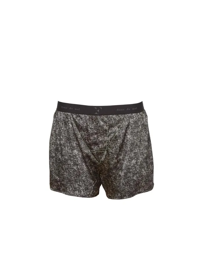 Fleur Du Mal Unisex Boxers Unisex Boxer Short Grey Acid Wash 8211 Women