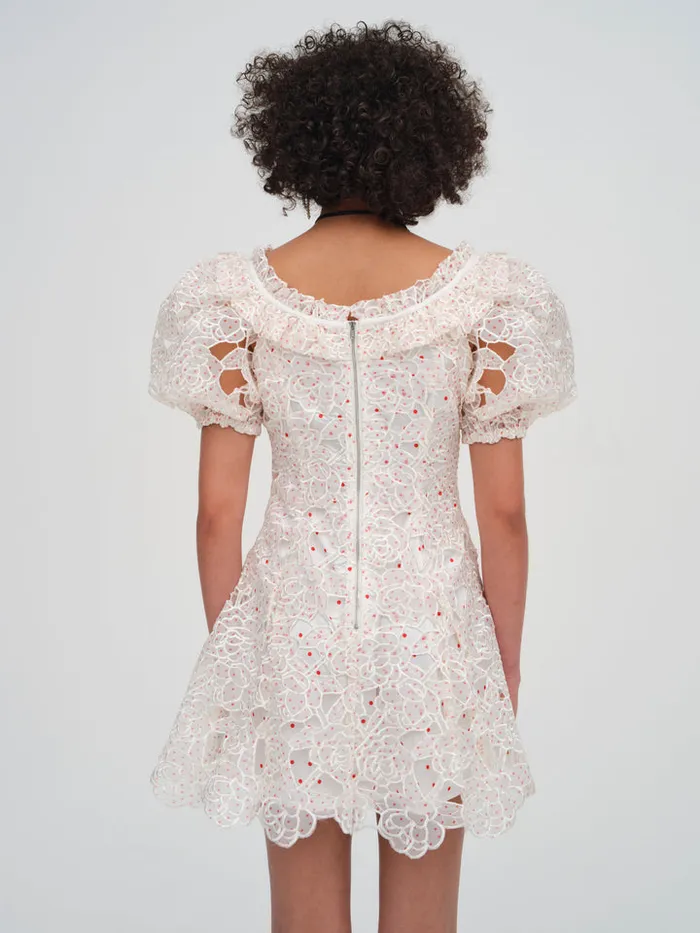 For Love and Lemons Aphrodite Embroidered Mini Dress Women Dresses