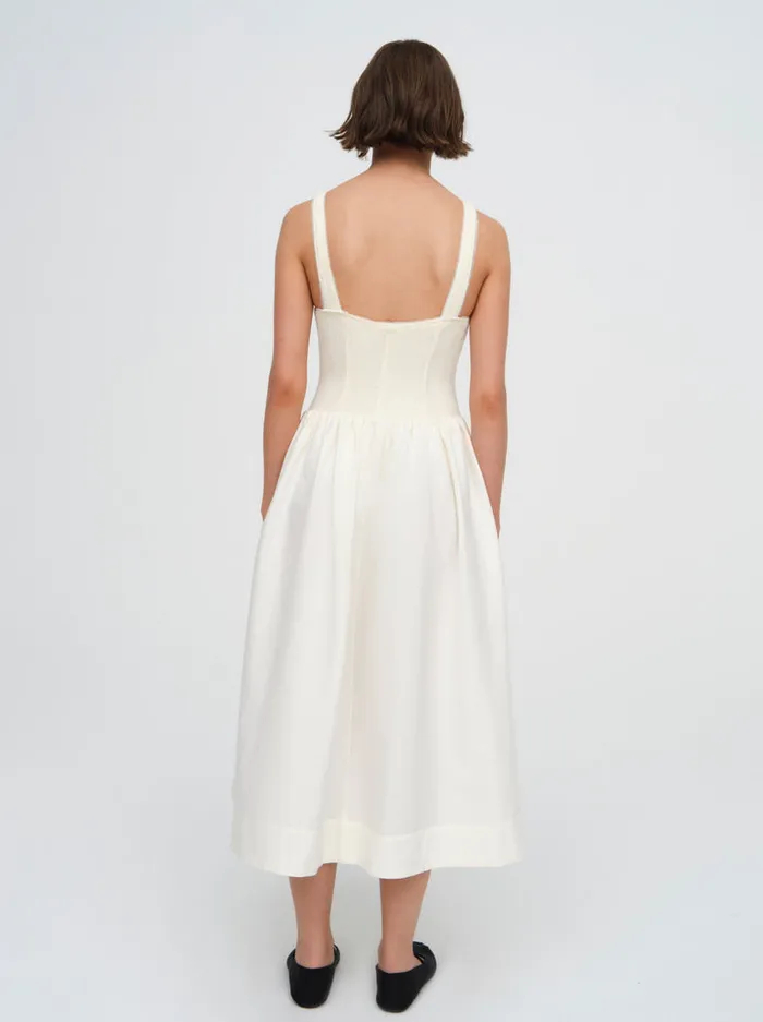 For Love and Lemons Billie Pointelle Midi Dress Women Dresses