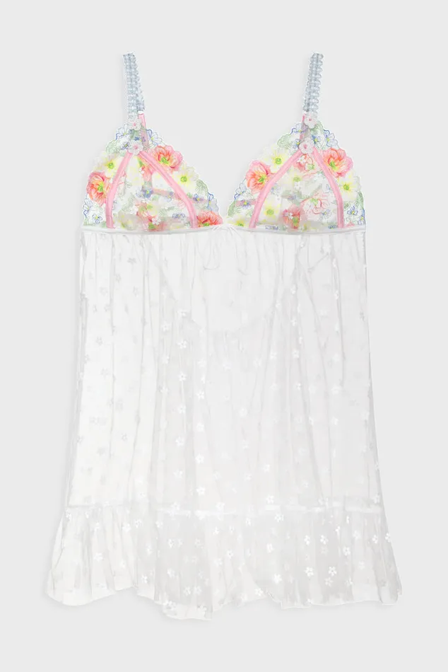 For Love and Lemons Daisy Blossom Slip Dress Women Lingerie
