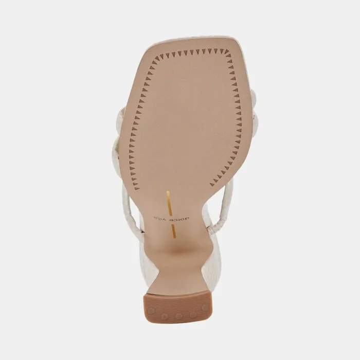 Fort Heels Ivory Embossed Stella Women Dolce Vita Heels