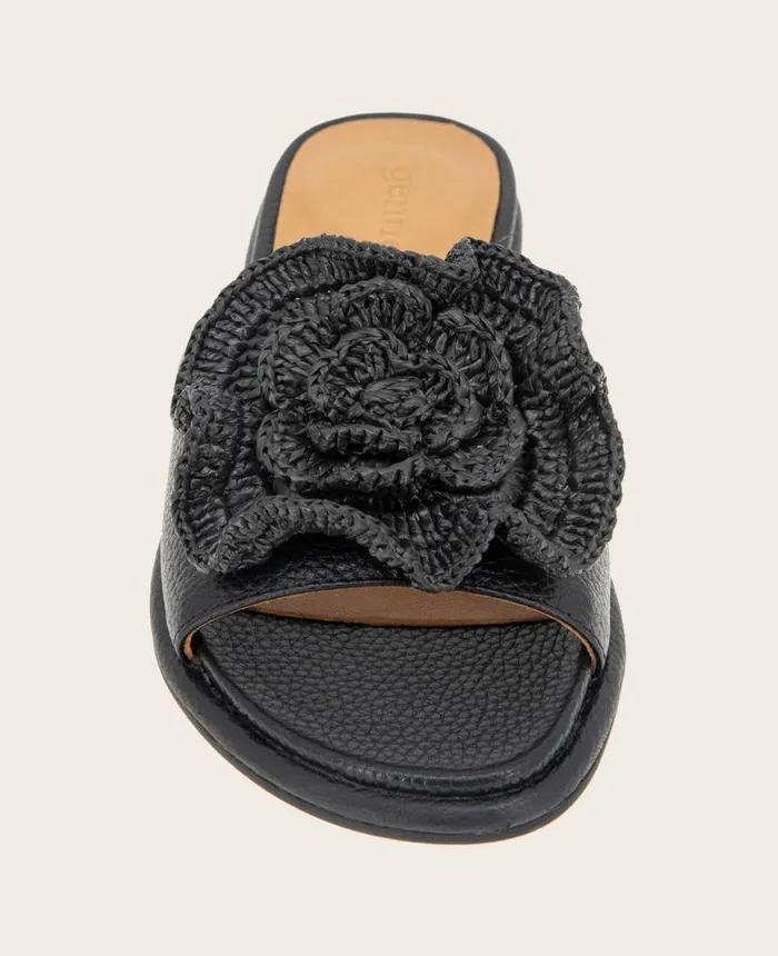 GENTLE SOULS Lucy Sandal Black Leather Women Kenneth Cole Sandals and Wedges GENTLE SOULS Lucy Sandal Black Leather Women Kenneth Cole Sandals and Wedges
