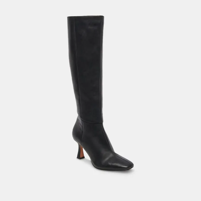 Gyra Boots Black Leather Women Dolce Vita Boots and Booties