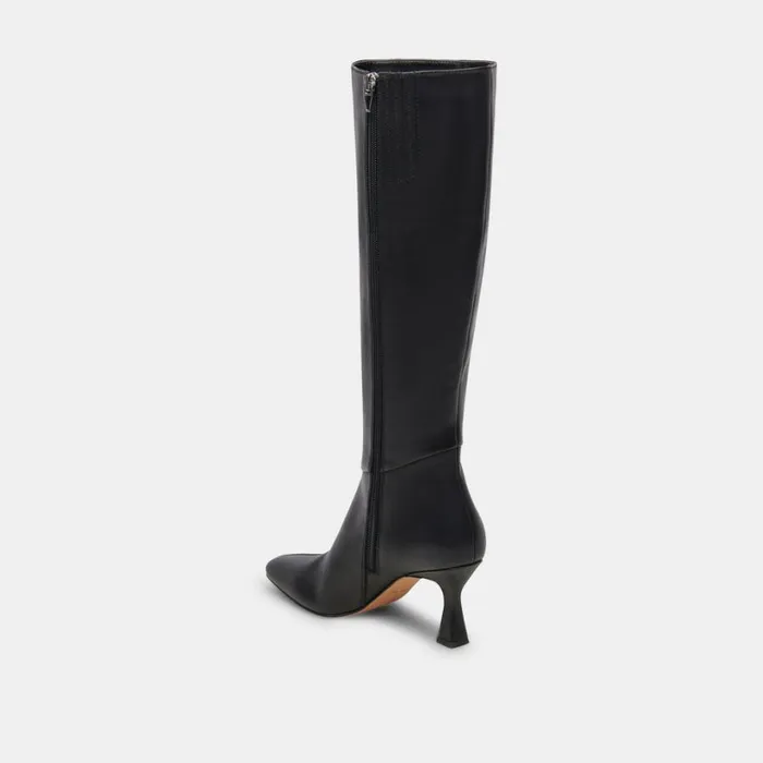 Gyra Boots Black Leather Women Dolce Vita Boots and Booties