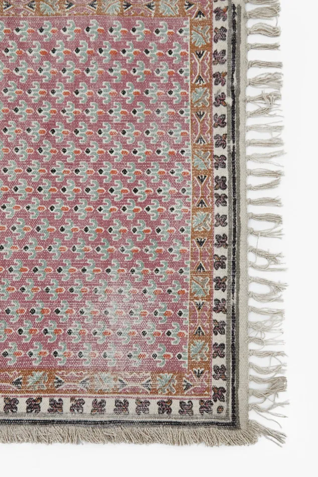 Home French Connection Rugs Poppy Field Runner Pinkgrey