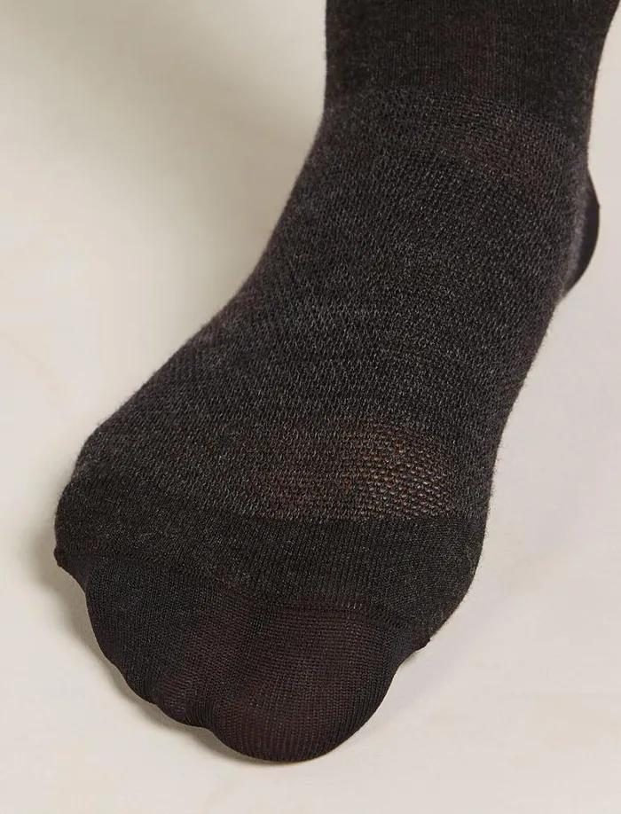Icebreaker Merino Snow Liner Over The Calf Socks Blackether Women039s Socks