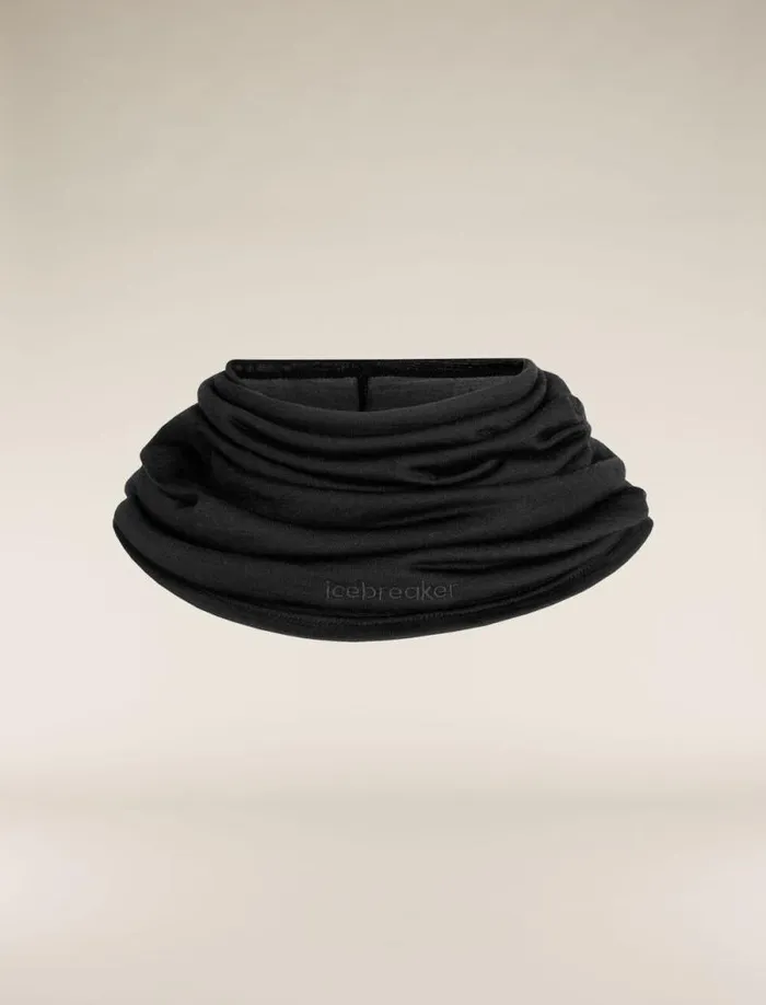 Icebreaker Unisex CoolLite Merino Blend Flexi Chute Black Men039sWomen039s Hats and Neckwear