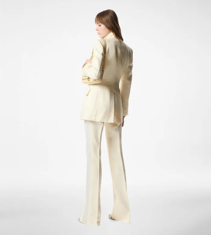 Jackets Women TOM FORD LUSTROUS BARATHEA SILK BLEND 034BIANCA034 SINGLE BREASTED TUXEDO JACKET Jackets Women TOM FORD LUSTROUS BARATHEA SILK BLEND 034BIANCA034 SINGLE BREASTED TUXEDO JACKET