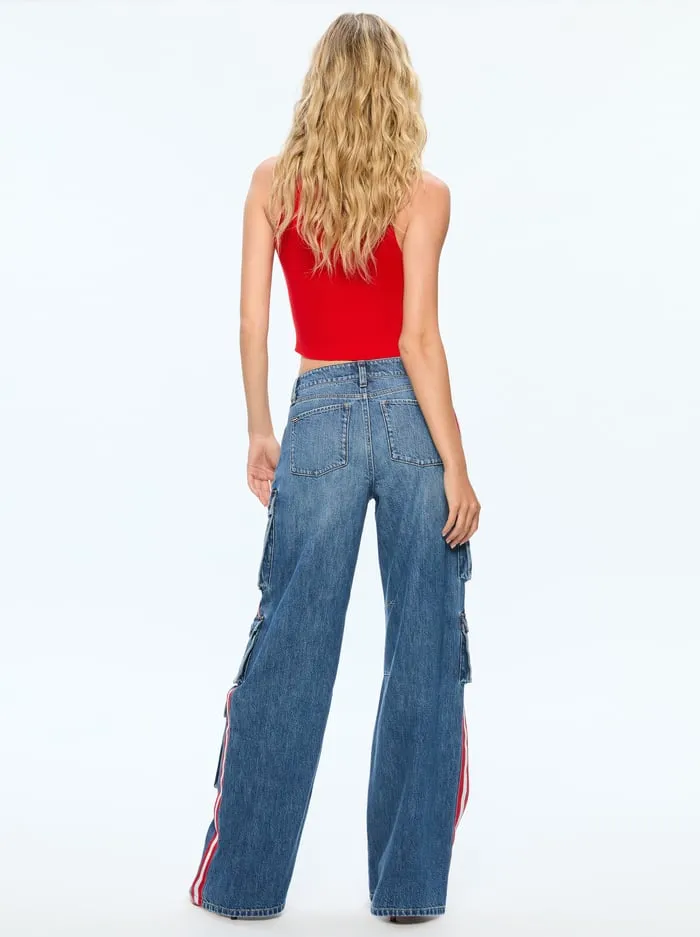 Jeans Women Alice Olivia Olympia Jean Avery Bluebright Ruby