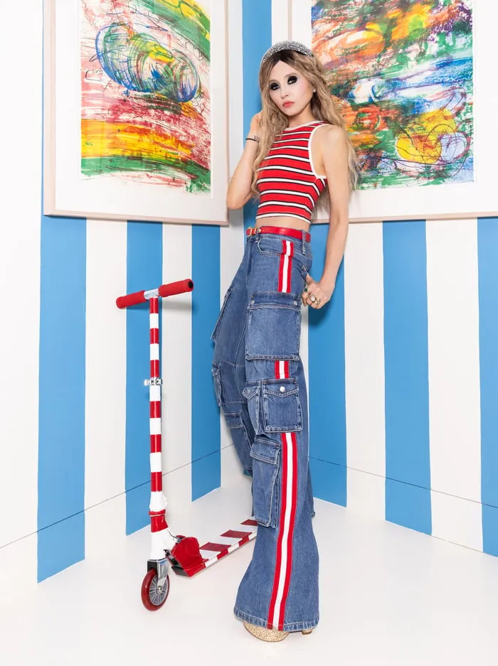 Jeans Women Alice Olivia Olympia Jean Avery Bluebright Ruby