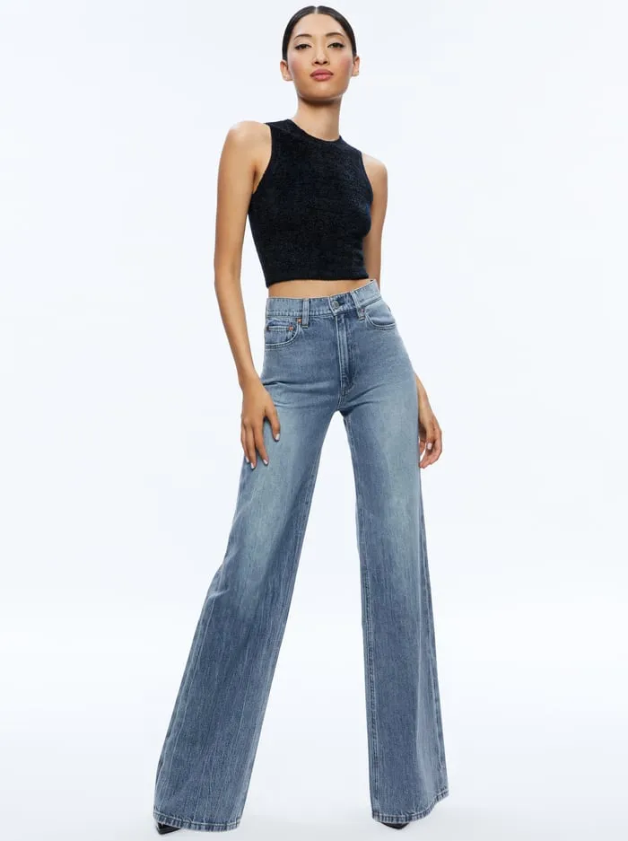 Jeans Women Alice Olivia Weezy Jean Sadie Lt Vintage Blue