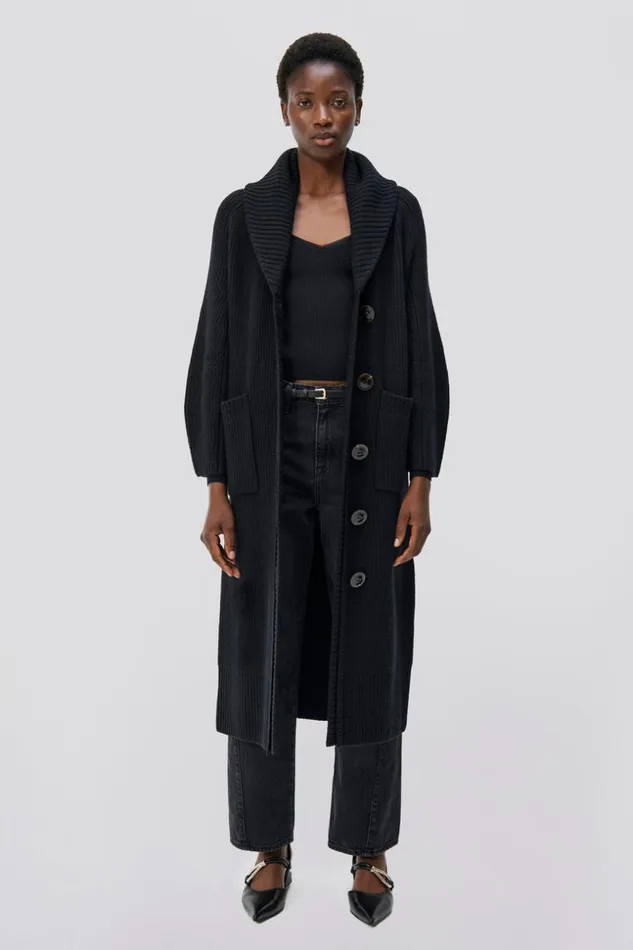 Jonathan Simkhai Adoria Robe Black Women Knitwear
