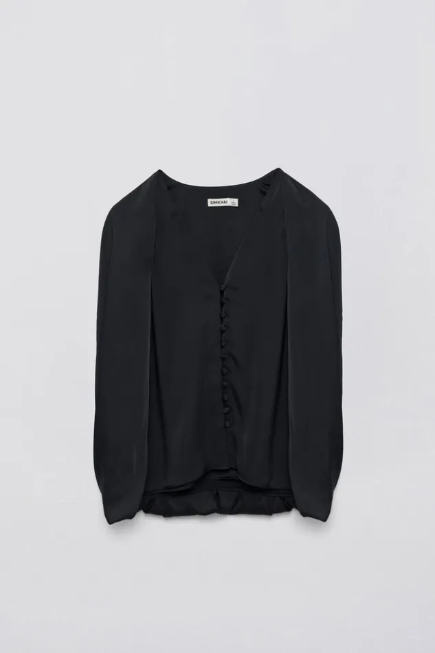 Jonathan Simkhai Dawn Top Black Women Tops and Bodysuits