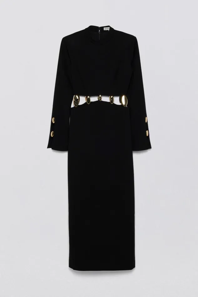 Jonathan Simkhai Gloria Gown Black Women Dresses and Jumpsuits
