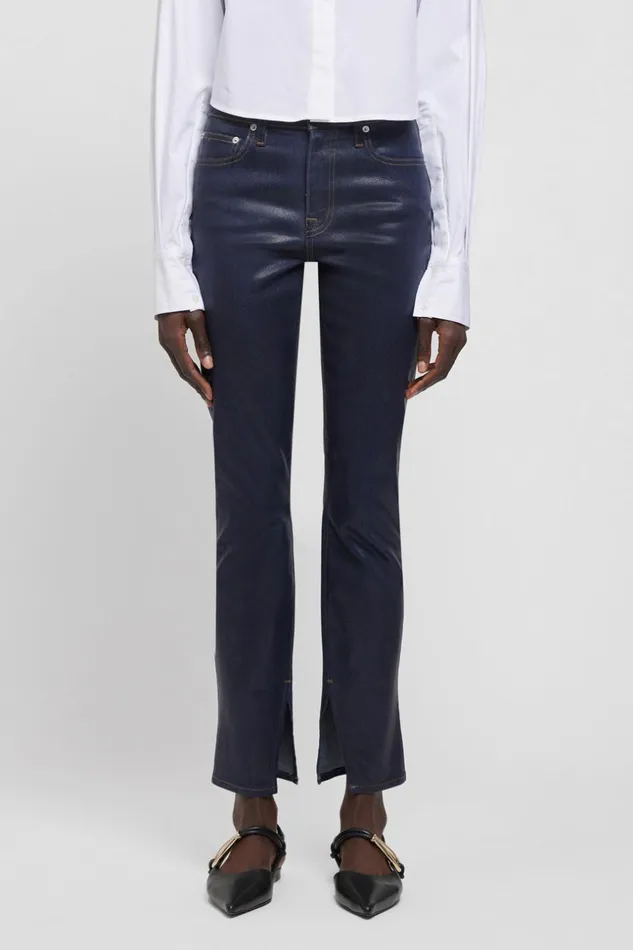Jonathan Simkhai Rae Denim Coated Indigo Women Pants and Bottoms