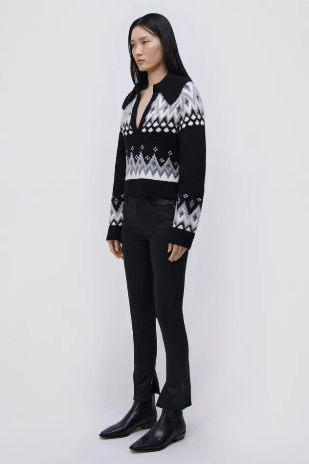 Jonathan Simkhai River Denim Coated Black Women Denim