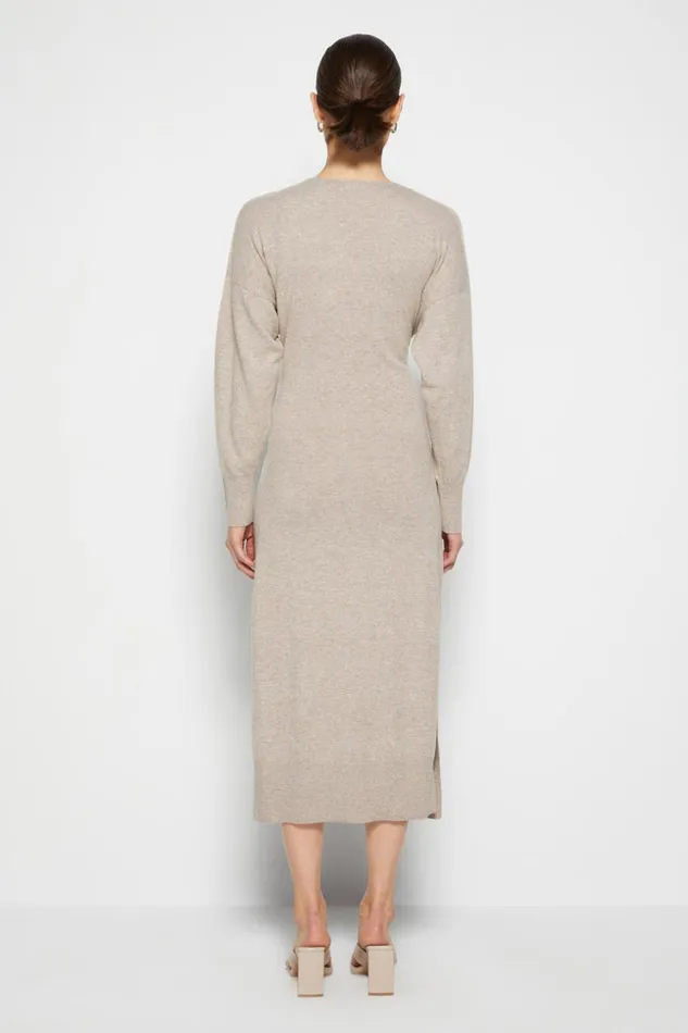 Jonathan Simkhai Skyla Loungewear Dress Fawn Women Dresses and Jumpsuits