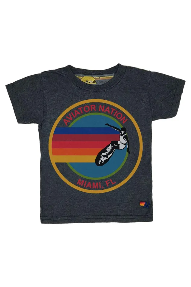 KID039S AVIATOR NATION MIAMI TEE 8211 CHARCOAL Kids Aviator Nation Kid039s Tees