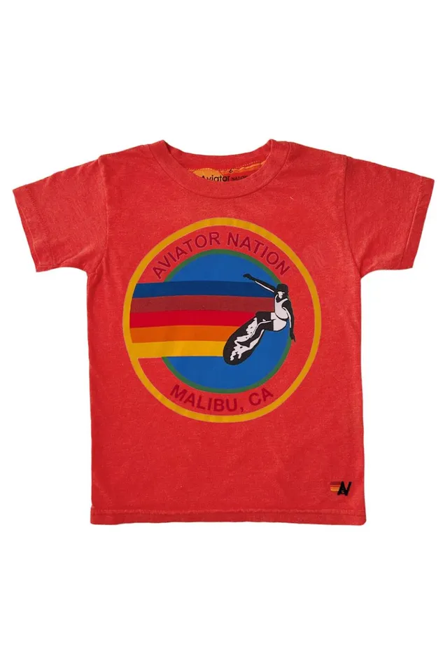 KIDS AVIATOR NATION MALIBU TEE 8211 RED Kids Aviator Nation Kid039s Tees