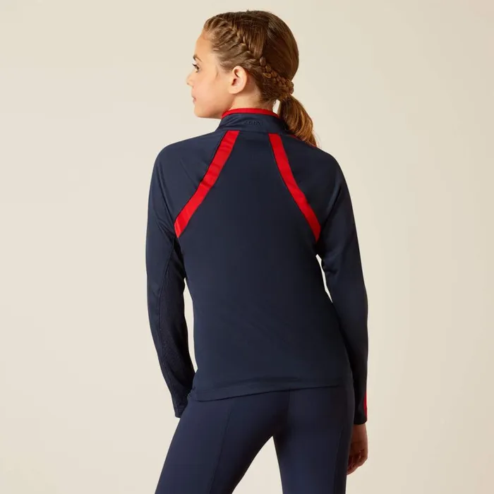 Kids Sunstopper 30 14 Zip Baselayer Navyt Ariat English Riding Clothing Kids Sunstopper 30 14 Zip Baselayer Navyt Ariat English Riding Clothing