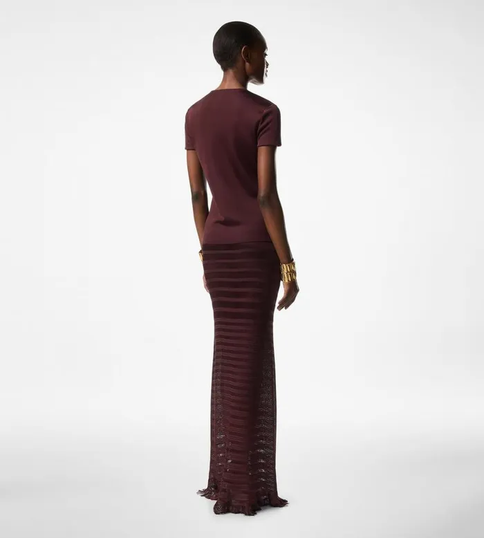 Knitwear Women TOM FORD LADDER KNIT LONG SKIRT Knitwear Women TOM FORD LADDER KNIT LONG SKIRT