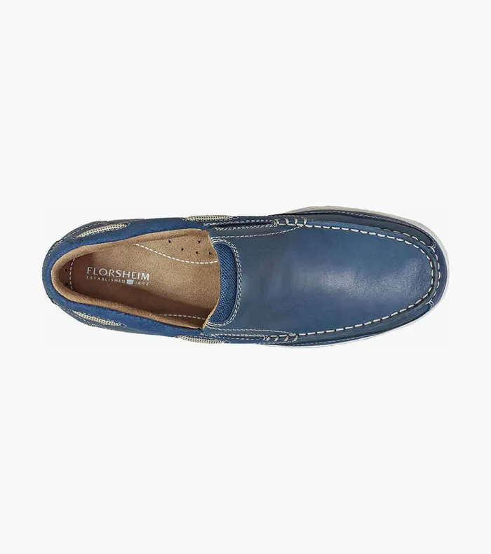 Lakeside Moc Toe Slip On Indigo Men Florsheim Casual Shoes