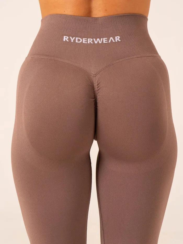 Lift BBL Scrunch Seamless Leggings 8211 Deep Taupe Women Ryderwear Leggings