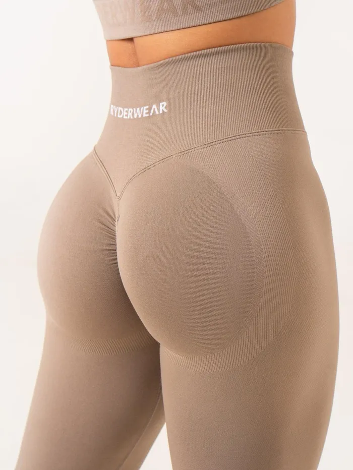 Lift BBL Scrunch Seamless Leggings 8211 Taupe Women Ryderwear Leggings